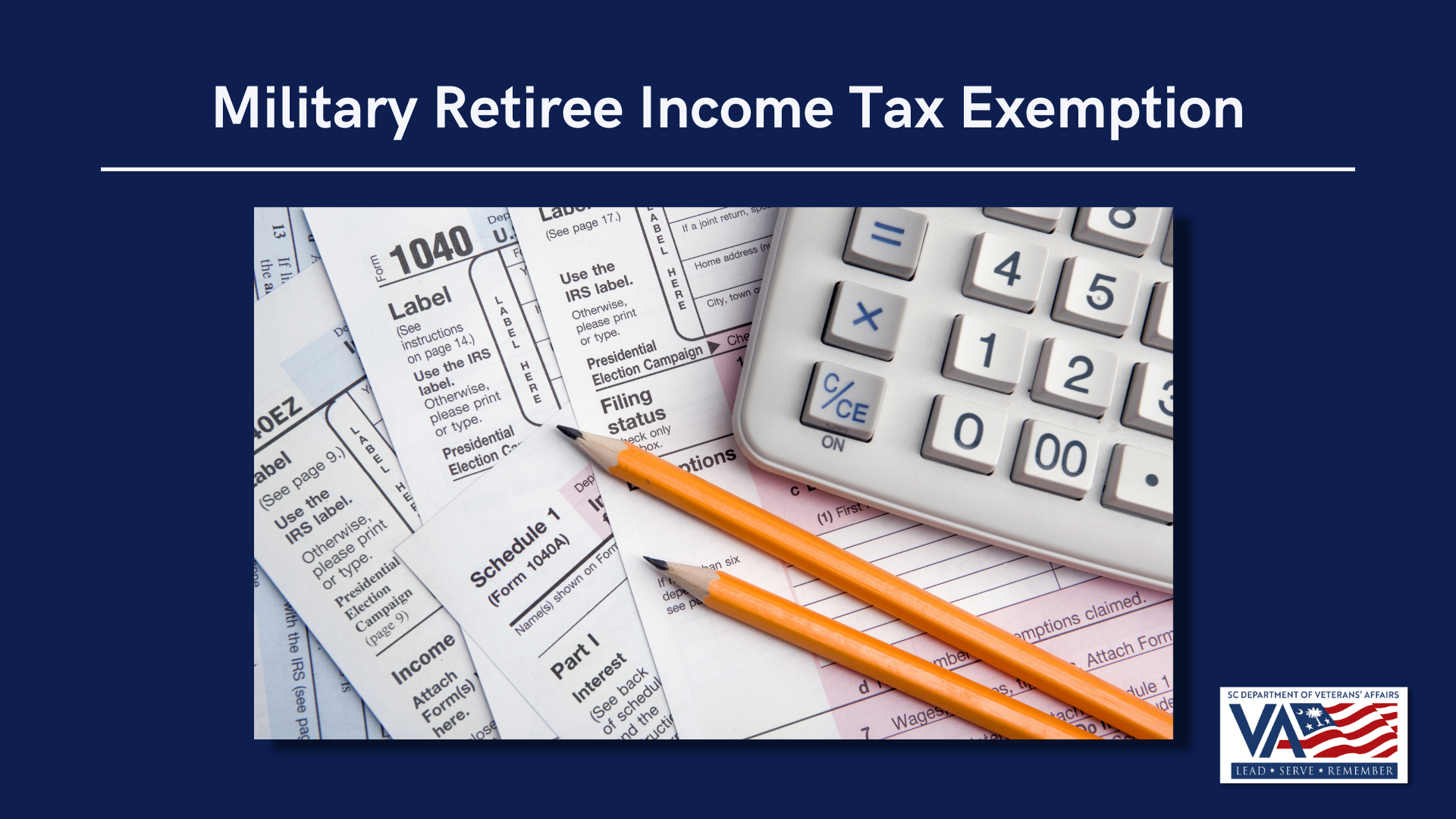 Claiming Military Retiree State Income Tax Exemption In Sc Veterans